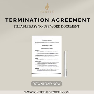 Digital Contract Termination Agreement Template