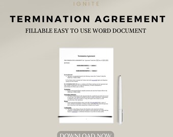 Modelo de acuerdo de rescisión de contrato digital