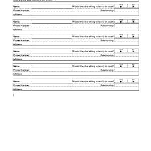 Personal Injury Client Intake Template & Checklist Law Firm Client Intake Form Template image 4