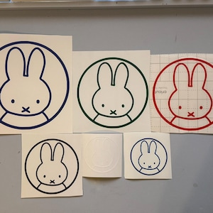 Miffy Bunny Circle Decal