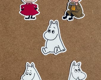 Cute Moomin Stickers Pack of 5