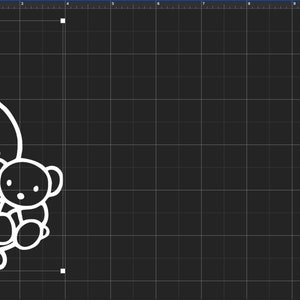 Cute Bunny Miffy Holding Teddy Bear Decal image 3