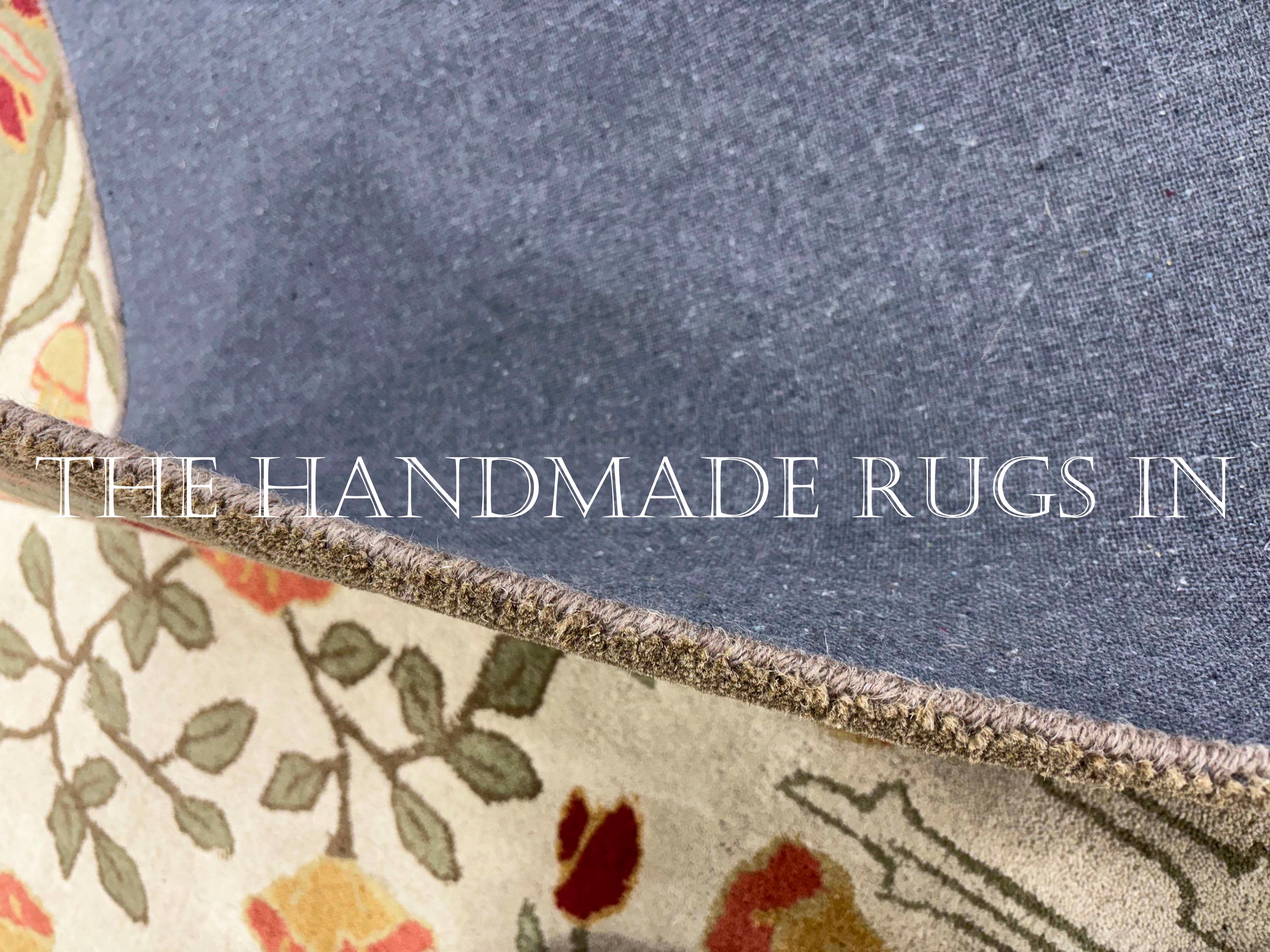 Adeline Rug Hand Tufted Adeline Multi Color Traditional Oriental Floral Style 100% ...