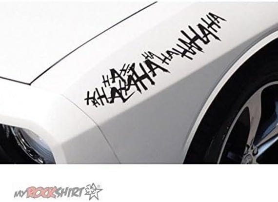 Ausi 2 stuks Joker Haha autostickers voor op de voorruit Ausi 2 stuks Joker Haha autostickers voor op de voorruit