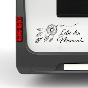Mooie spreuk Beleef het moment met dromenvangersticker Pegatina-actie