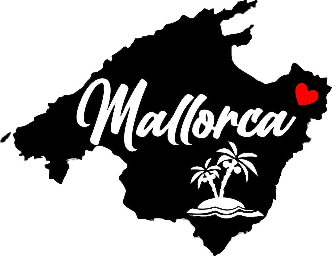 Adesivo per paraurti auto, camper, roulotte, mappa di Maiorca