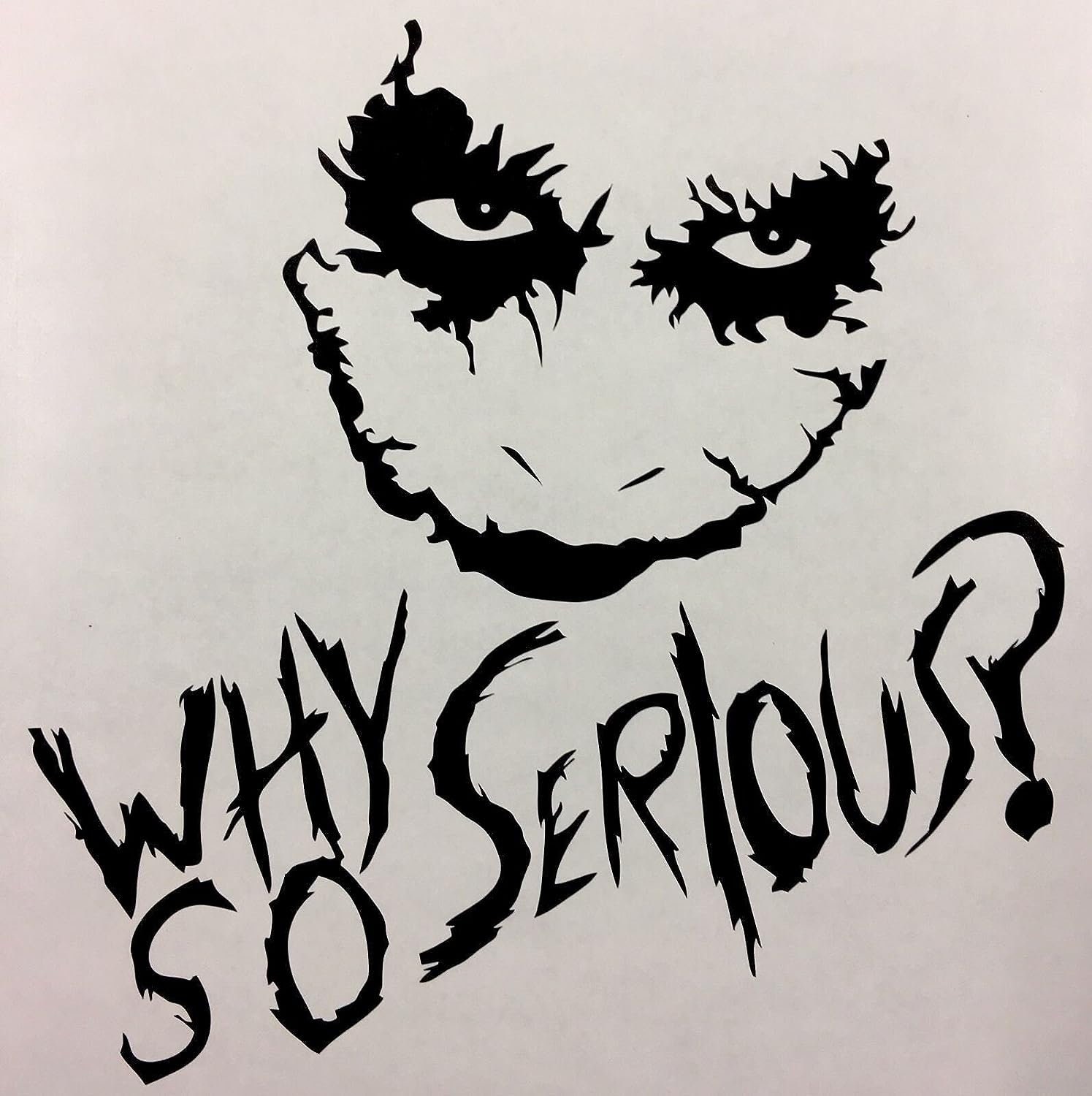 Joker Aufkleber Sticker + Schrift Hahaha Autoaufkleber Folie