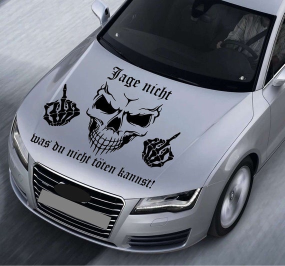 Don't Hunt What You Can't Kill Car Sticker PERSONALIZABLE Skull Fck Finger  Sticker Rear Window Sticker Car Sticker 