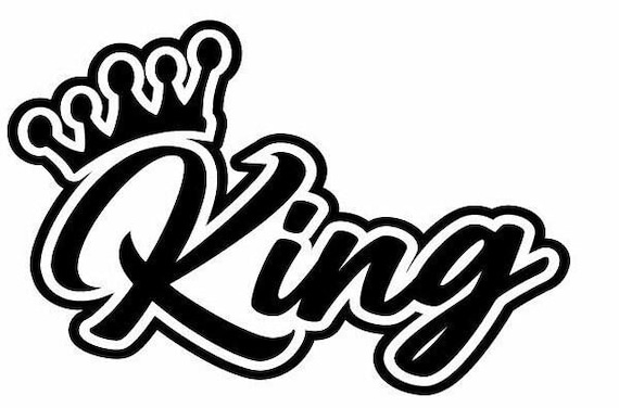 King Crown Sticker, Car Sticker - Etsy