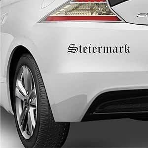 Prachtige belettering Stiermarken vakantie reizen bergen sticker auto sticker professionele kwaliteit zonder achtergrond sticker, UV & autowasstraat bestendig