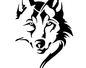 Wolf Wolf Head Wolves Pack Sticker Car Sticker without Background Wall Window Paint Professional Quality