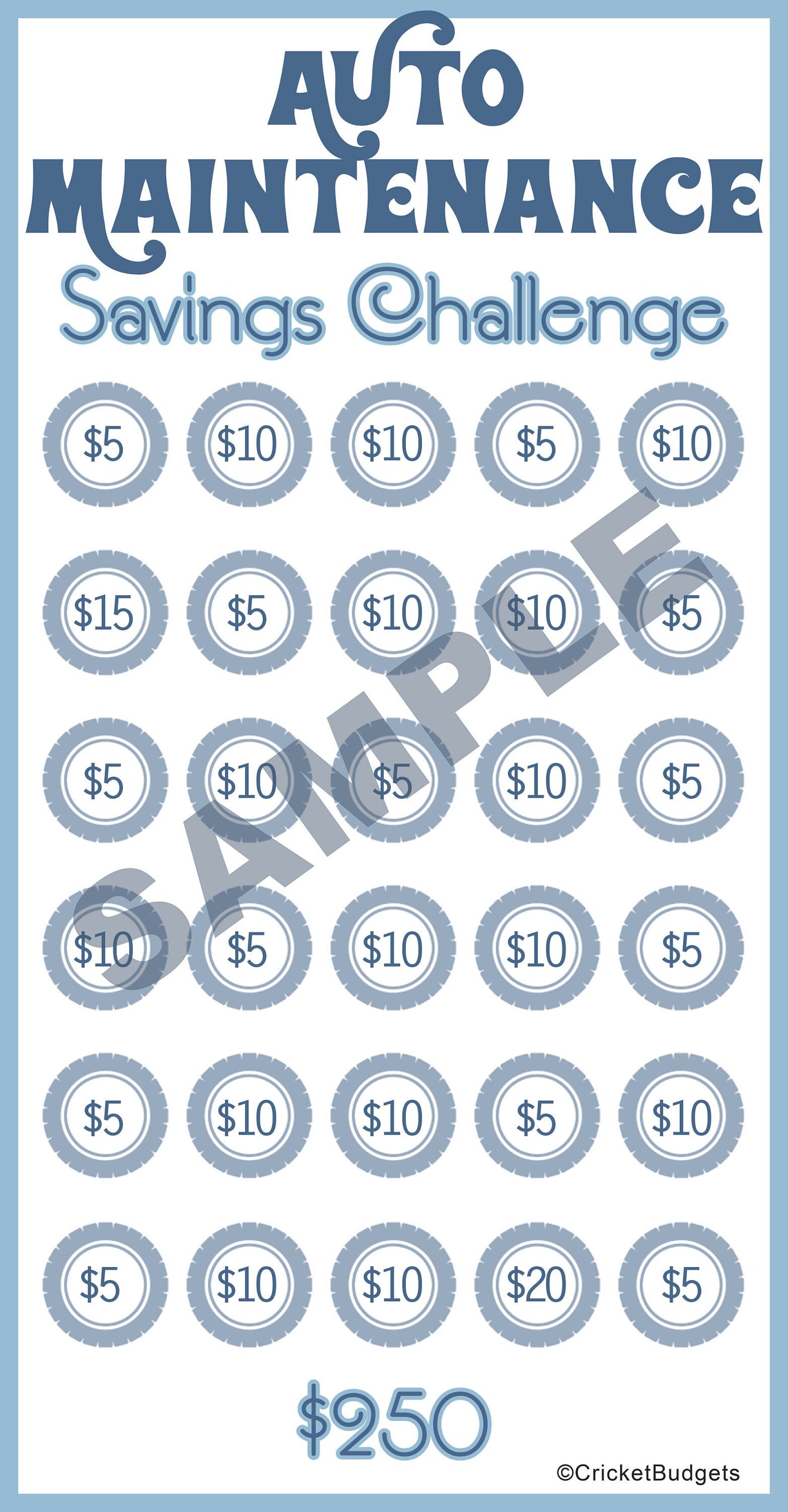 A6 250 Dollar | Auto Maintenance | Envelopes Challenge | INSTANT ...