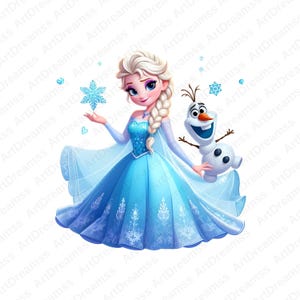 Frozen Elsa Clipart PNG, Princess Elsa and Olaf, Elsa Frozen, High Quality