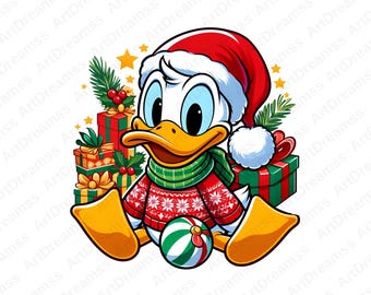 ドナルドダックの水彩画 PNG ミッキーマウスの水彩画 PNG ドナルド