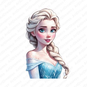 Frozen Elsa Clipart PNG, Princess Elsa Digital, Elsa Frozen, Elsa T-Shirt Design, High Quality