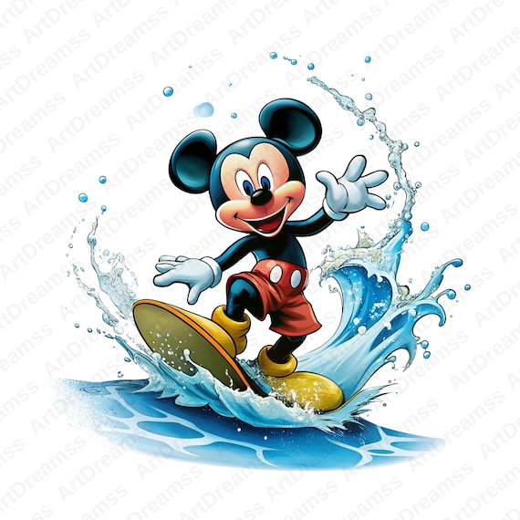 Mickey Mouse Clipart PNG, Mickey Mouse Splash Style, Crazy Mickey