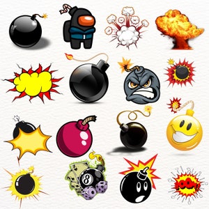 Boom png, bomb clipart, bomb digital, High Quality