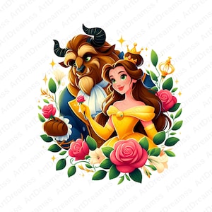 Clipart di La Bella e la Bestia, Belle PNG, Disney, Principessa carina, Alta qualità