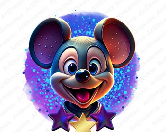 Micky Maus Clipart PNG, süße Micky Maus, Mickey Digital, Cartoon, hohe Qualität