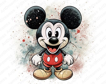 Micky Maus Clipart PNG, süße Micky Maus, Mickey Digital, Cartoon, hohe Qualität