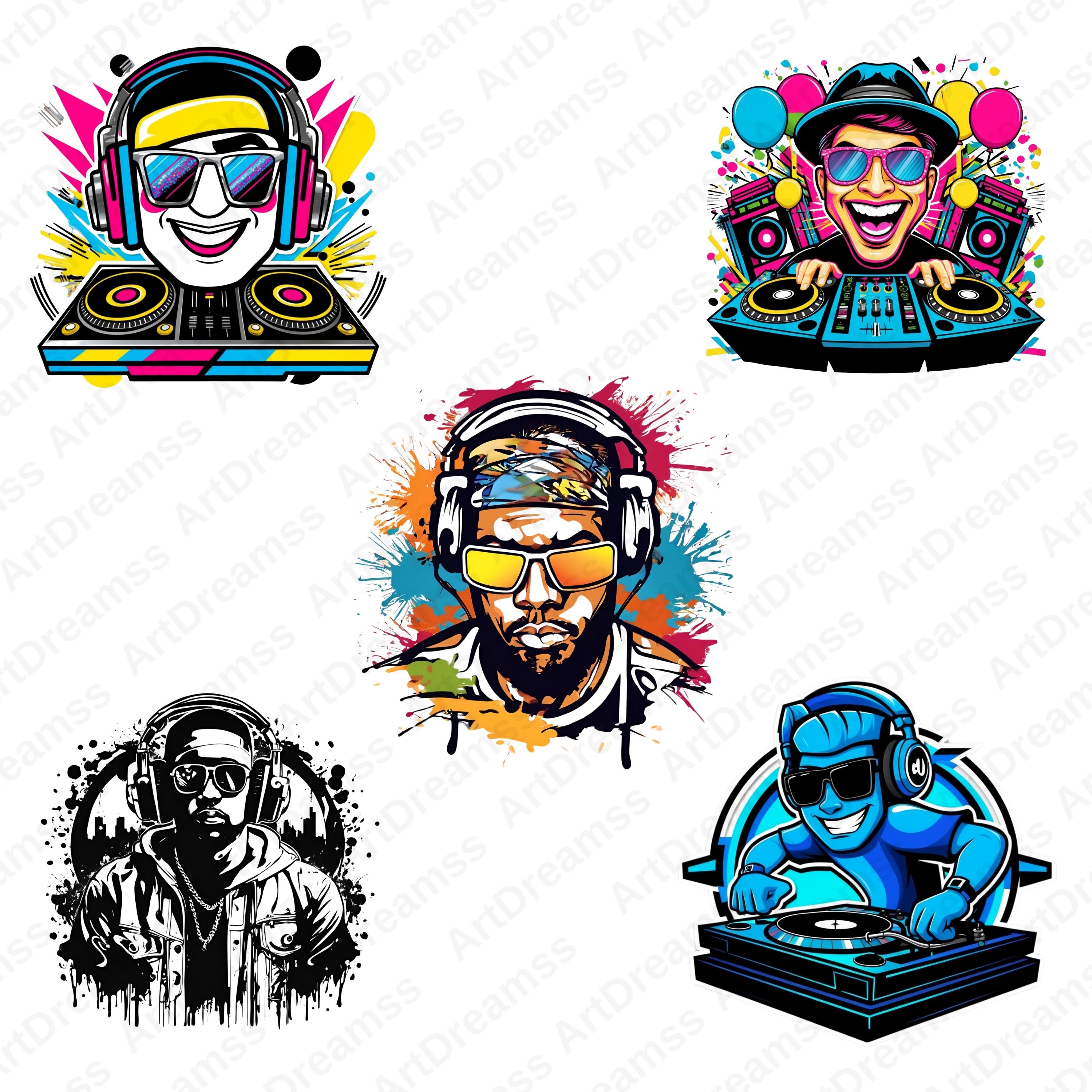 Dj Clipart PNG, DJ Graphic, Art Design, Dj Bundle, High Quality - Etsy