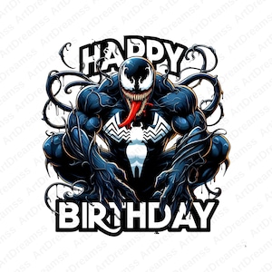 Venom Clipart, Happy Birthday, Venom PNG, Venom Splash, High Quality