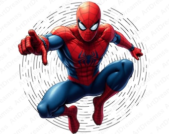 Spiderman Clipart, Superhero PNG, Avengers, Spiderman Splash, High Quality