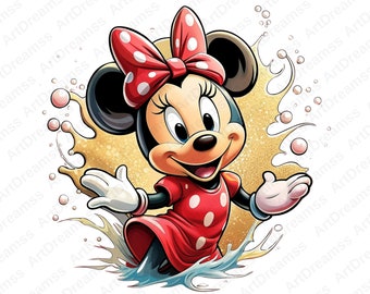 Minnie Mouse Clipart PNG, Linda Minnie Mouse, Minnie Digital, Disney, Alta Calidad