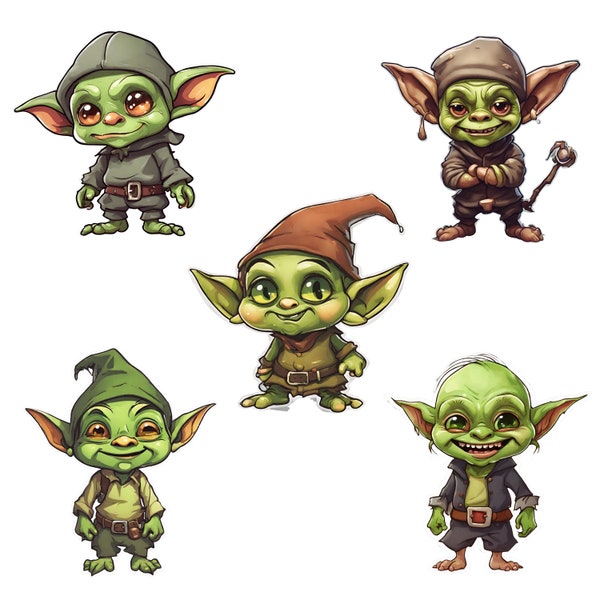 Goblin Clipart PNG, Cute Goblin, Cartoon Goblin, Goblin Digital, Goblin Transparent, High Quality