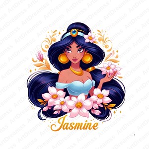 Princess Jasmine Clipart, Jasmine PNG, Cute Princess, Disney Princess, High Quality