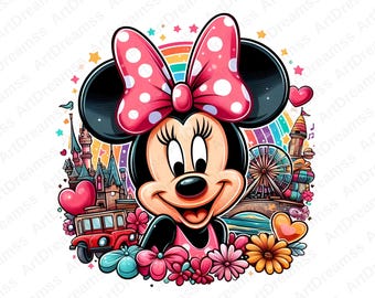 Minnie Mouse Clipart PNG, Cute Minnie Mouse, Minnie Digital, Disney, High Quality
