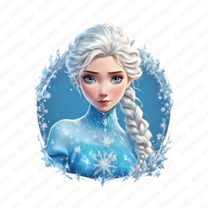 Frozen Elsa Clipart PNG, Princess Elsa Digital, Elsa Frozen, Elsa T-Shirt Design, High Quality