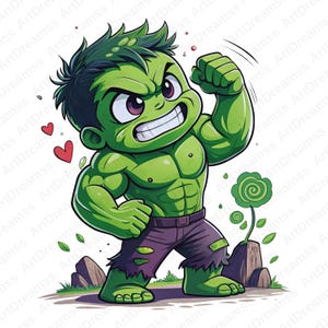 Hulk Cipart, Hulk PNG, Cool Hulk, Super Hero, Hulk Splash Style, High Quality