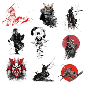 Japanese Samurai Clipart PNG, Samurai Transparent, Watercolor Samurai, Samurai illustration, Samurai Sword, Samurai Digital, High Quality
