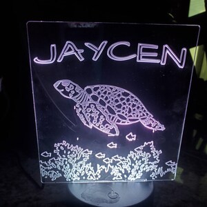 Custom Sea Turtle Nightlight
