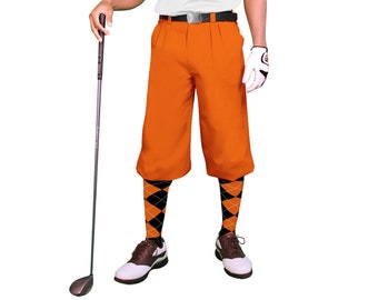 Golf Knickers Microfiber (Plus Fours) for Men - Orange