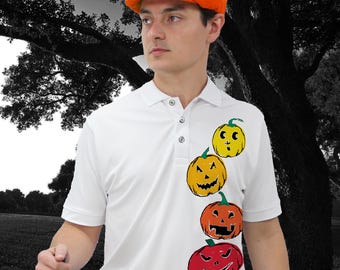 Polo de golf de manga corta Putter Pals Holiday Dry Fit para hombre, con absorción de humedad, ideal para deportes y actividades al aire libre.