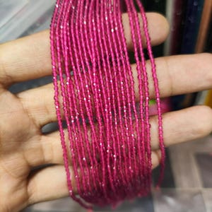 Faceted Blue Tourmaline Rondelle Beads: 17 inch Strand, 2-2 mm