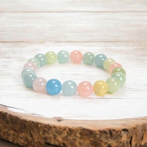 Rainbow gemstone bracelet, Loose Gemstone bracelet, Colorful gemstone bracelet, Healing gemstone bracelet, Rainbow bracelet