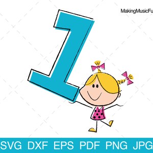 First Birthday SVG Cricut Cut Files. Girl's Number One Birthday Clip