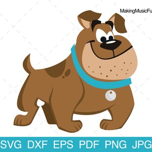Bull Dog - SVG Cricut & Silhouette Cut Files. Funny Bull Dog Clip Art/Vector. Includes Limited Commercial Use. (dxf, eps, pdf, png, jpg)