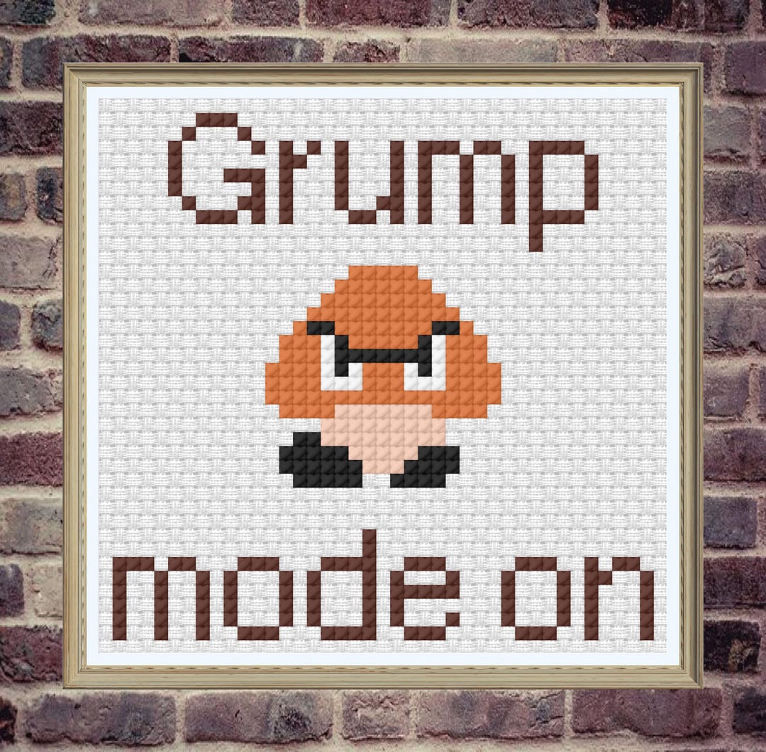 Goomba Cross Stitch Pattern (PDF) - Etsy