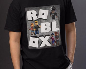 T-shirt adulte gamer Roblox amusant, cadeau unisexe pour Noël, t-shirt gaming pour son cadeau d'anniversaire, chemise en coton du jeu vidéo pour lui
