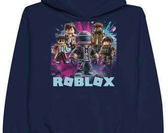 Dziecięca bluza z kapturem Roblox, spersonalizowana bluza z nadrukiem gracza, projekt niestandardowy