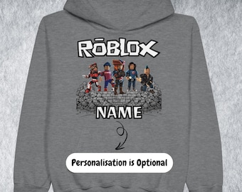 Roblox Kids Hoodie Personalised Hoodie Gamer Gift Birthday Present Christmas Gift Eid Custom Sweatshirt for Boy Grandson Young Gamer Girls