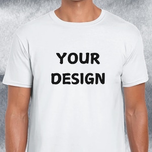 Custom Designs Personalised T-shirt with your design Cartoon Effects, Logo, Graphics, Game Character Christmas gift and Unique Birthday gift
