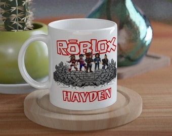 Personalised Roblox Gamer Mug for Kids Birthday Gift Custom Gaming Coffee Cup Eid Gift for Girls and Boys Name Mug Friend Christmas Present