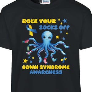 Maglietta per bambini con sindrome di Down Maglietta per ragazzi con sindrome di Down Rock Your Socks Maglietta per la giornata mondiale della sindrome di Down per bambina Maglietta di beneficenza per bambino