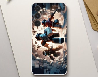 Roblox Samsung-telefoonhoesje Flexi Cover transparant met vorsteffect Gamers mobiel hoesje S20 S21 S22 S23 Plus Ultra Kerstcadeau Verjaardag