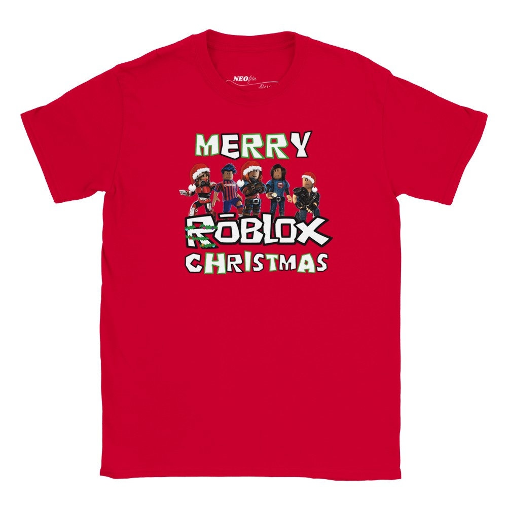 Roblox Christmas Kids T-shirt / Gamer Tee / Personalised 